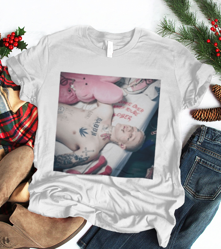 Lil Peep Come Over When You're Sober Emo Rap Album Cover T-Shirt