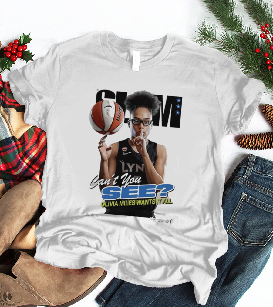 Minnesota Lynx SLAM Olivia Miles Wants It All Can't You See Basketball T-Shirt