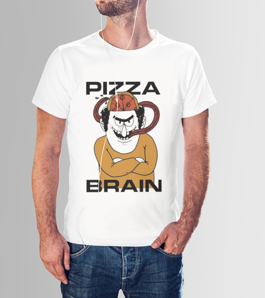 Pizza Brain Cartoon Perry Pizza Hat Monster T-Shirt