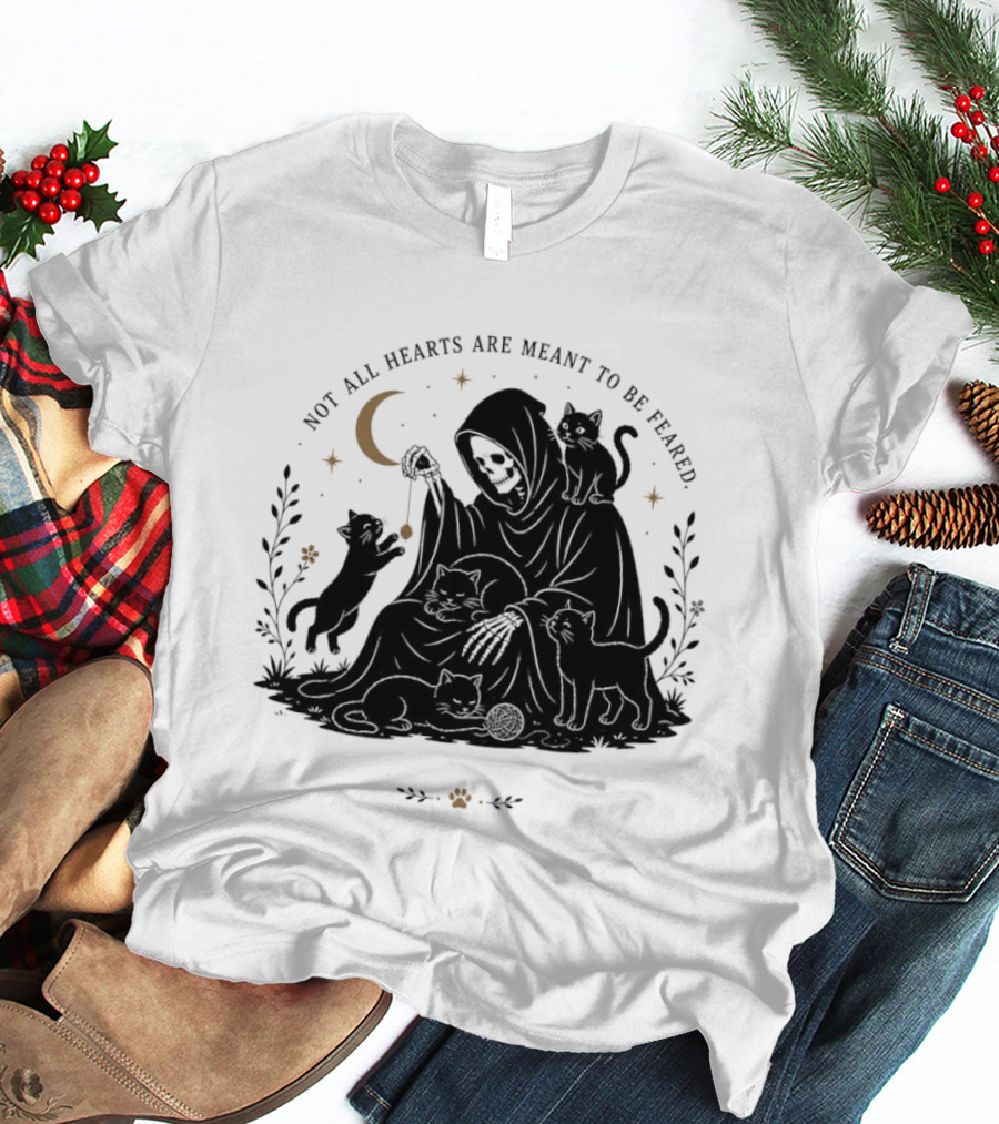Reaper And Cats Not All Hearts Are Meant To Be Feared Yujin Clothing T-Shirt