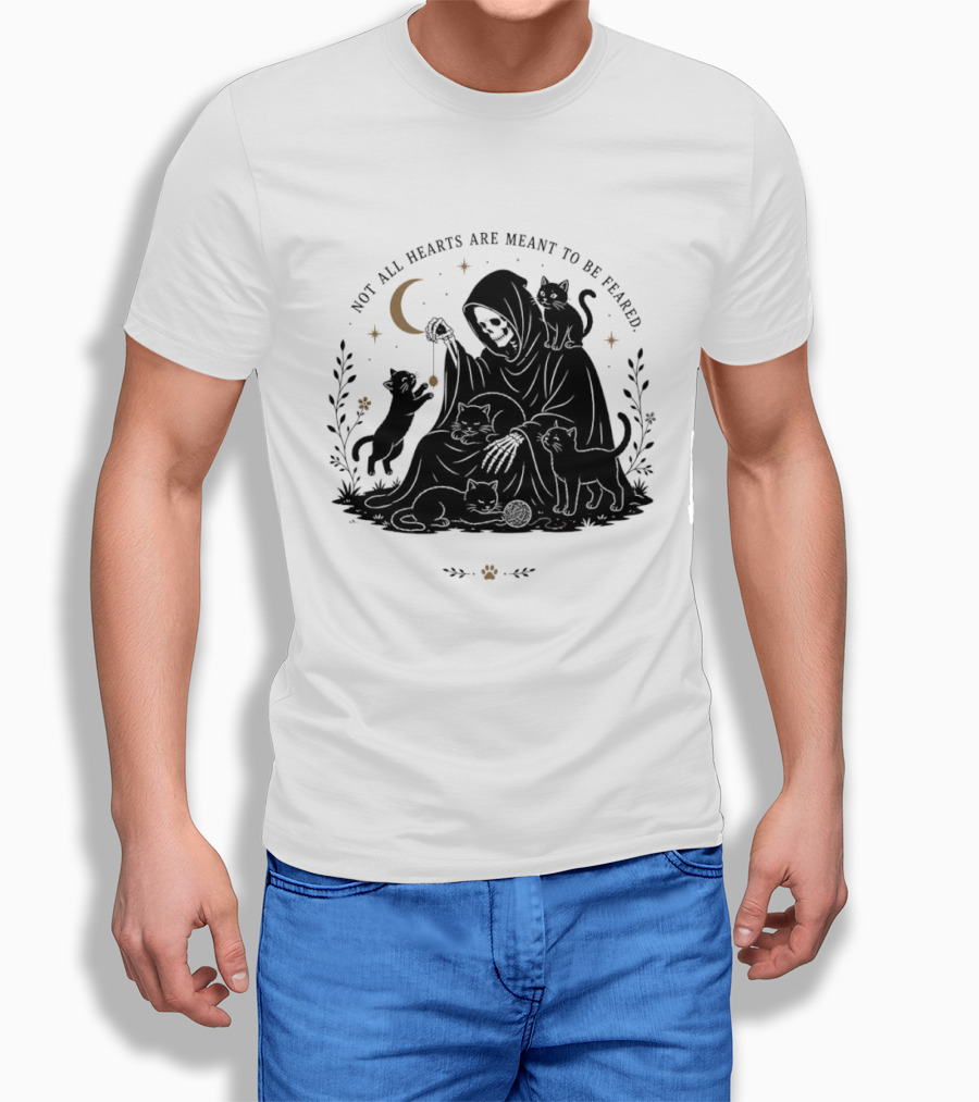 Reaper And Cats Not All Hearts Are Meant To Be Feared Yujin Clothing T-Shirt