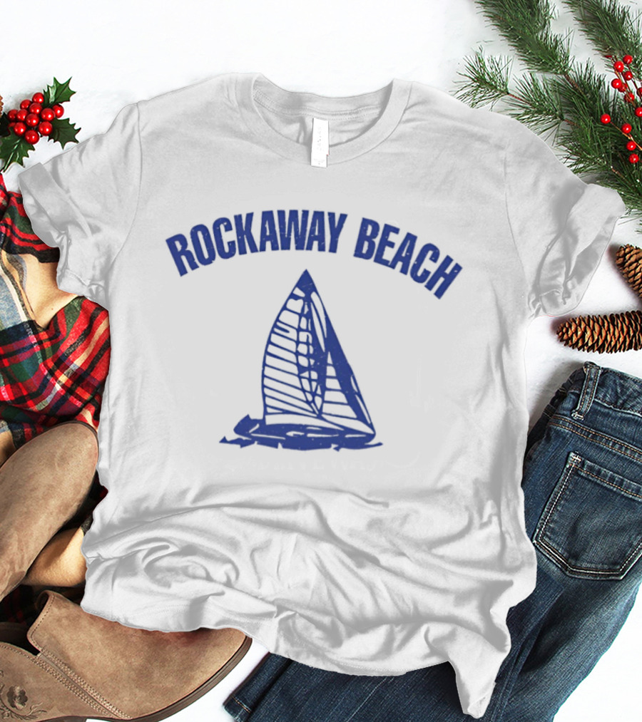 Rockaway Beach Sailboat Ocean Adventure T-Shirt