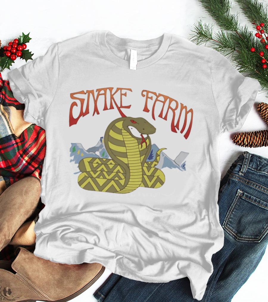 Snake Farm Cobra With Mountains T-Shirt
