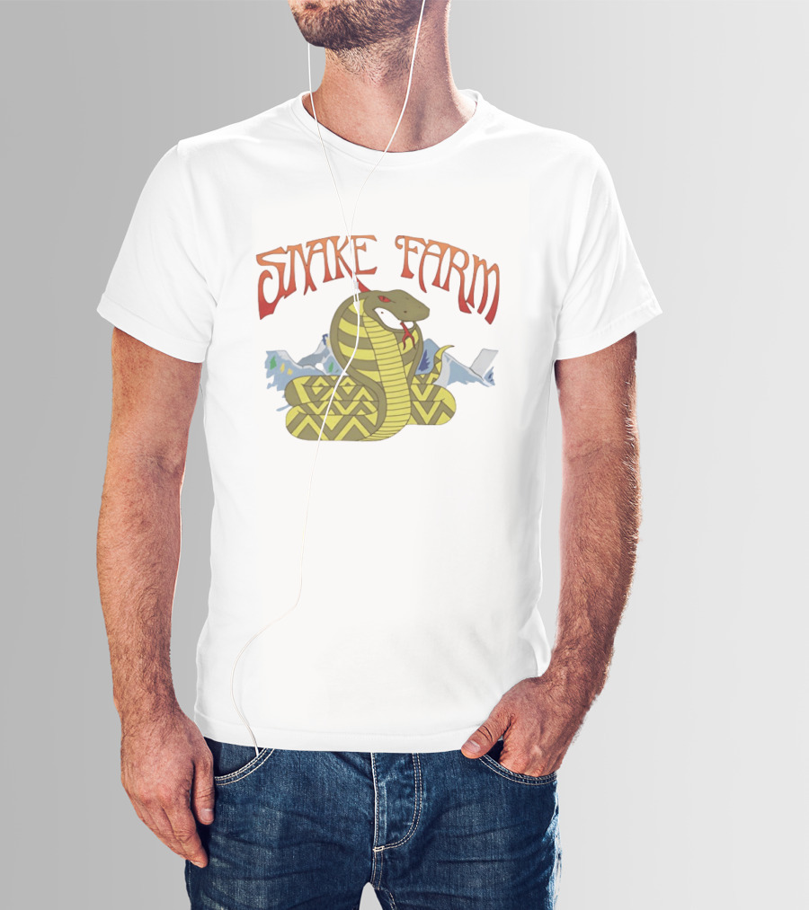 Snake Farm Cobra With Mountains T-Shirt