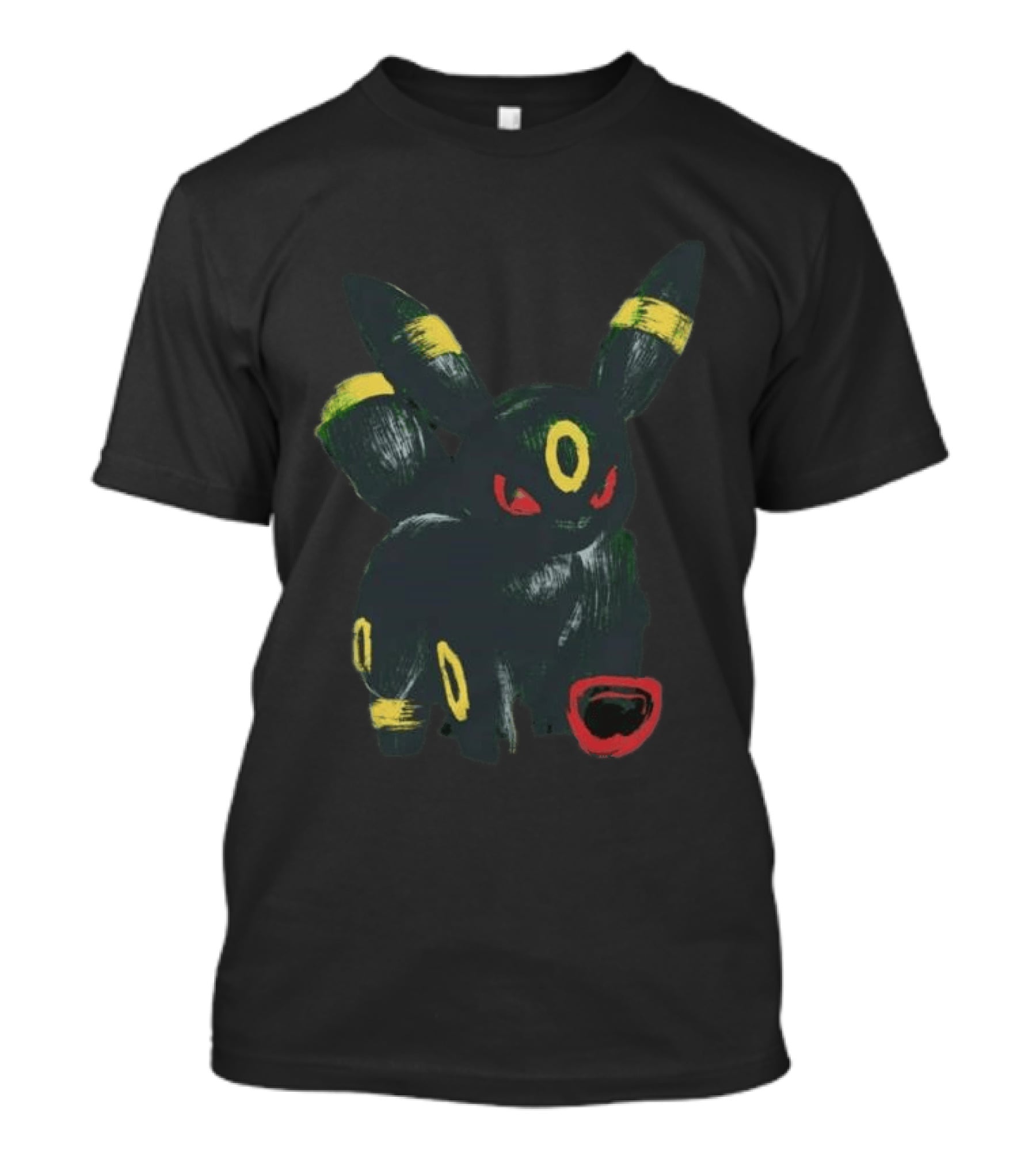 Umbreon Pokemon Distressed T-Shirt