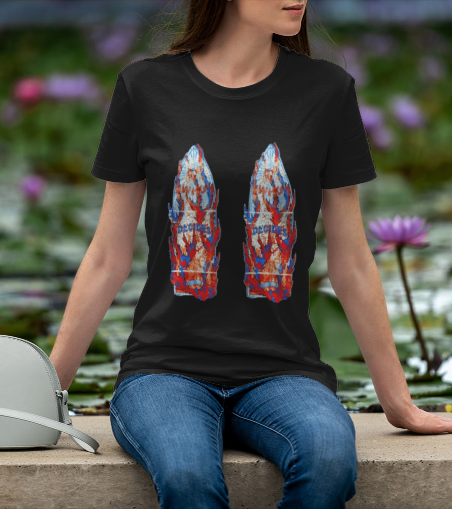Who Decides War Stained Glass Angels In Flames Streetwear T-Shirt