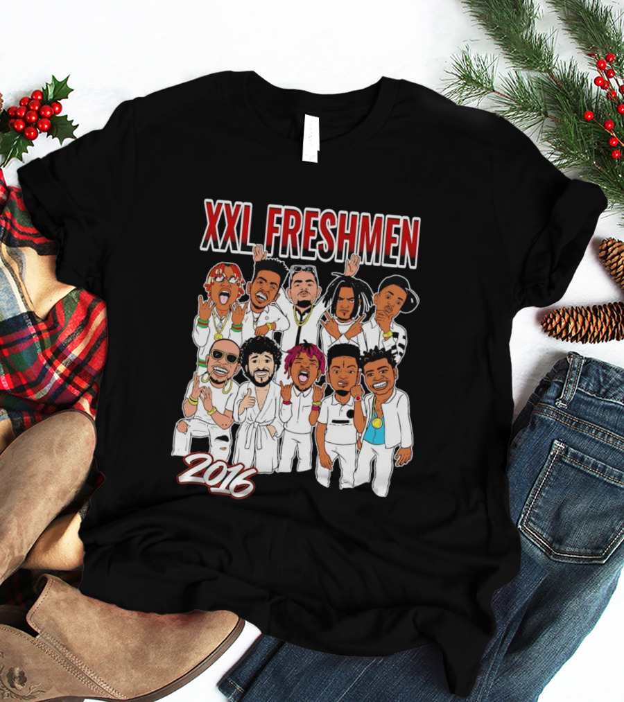 XXL Freshmen 2016 Rappers Cartoon Characters T-Shirt