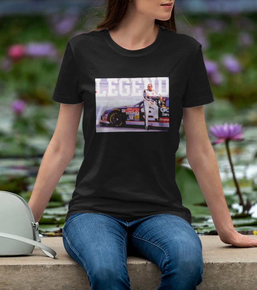 Dale Earnhardt Legend Goodwrench Service Plus Car Racing Image T-Shirt