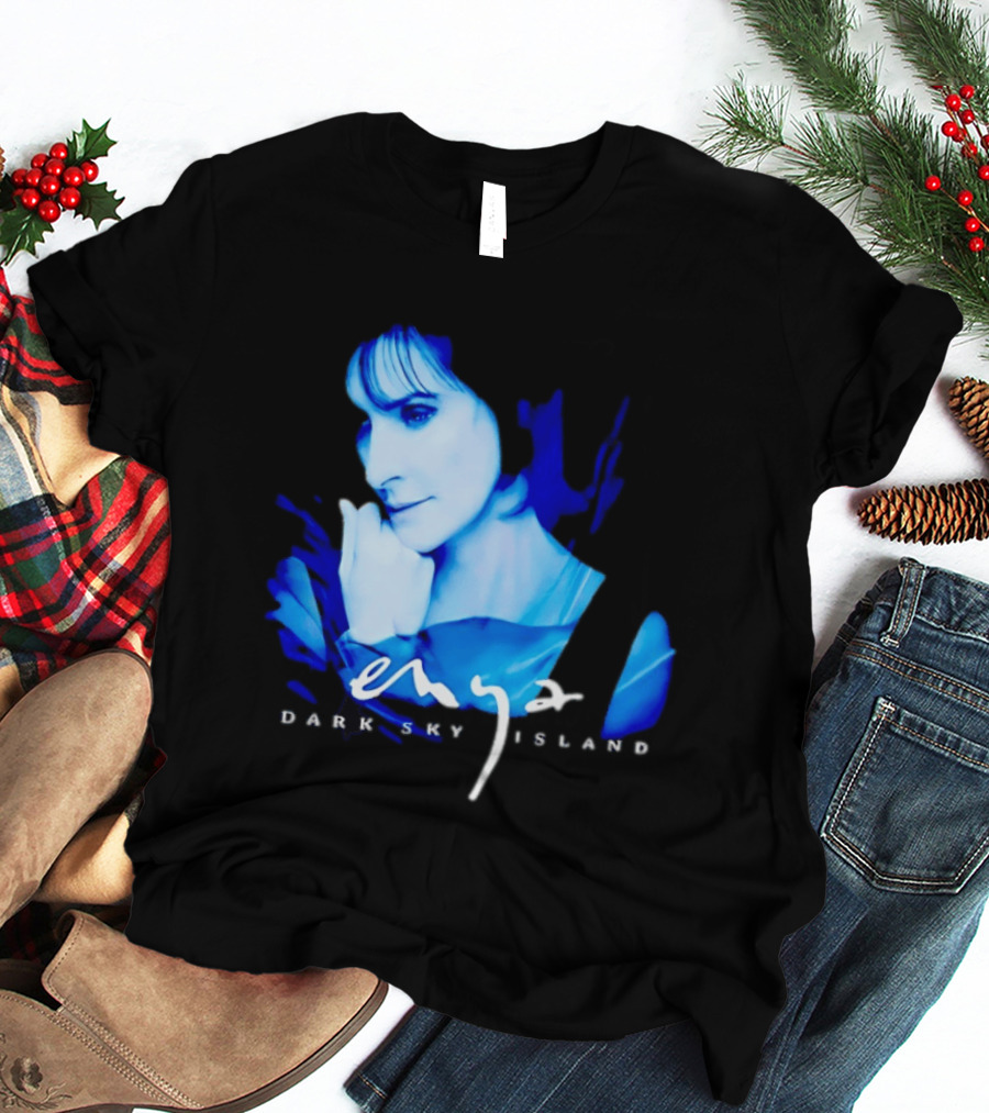 Enya Dark Sky Island Album Blue T-Shirt