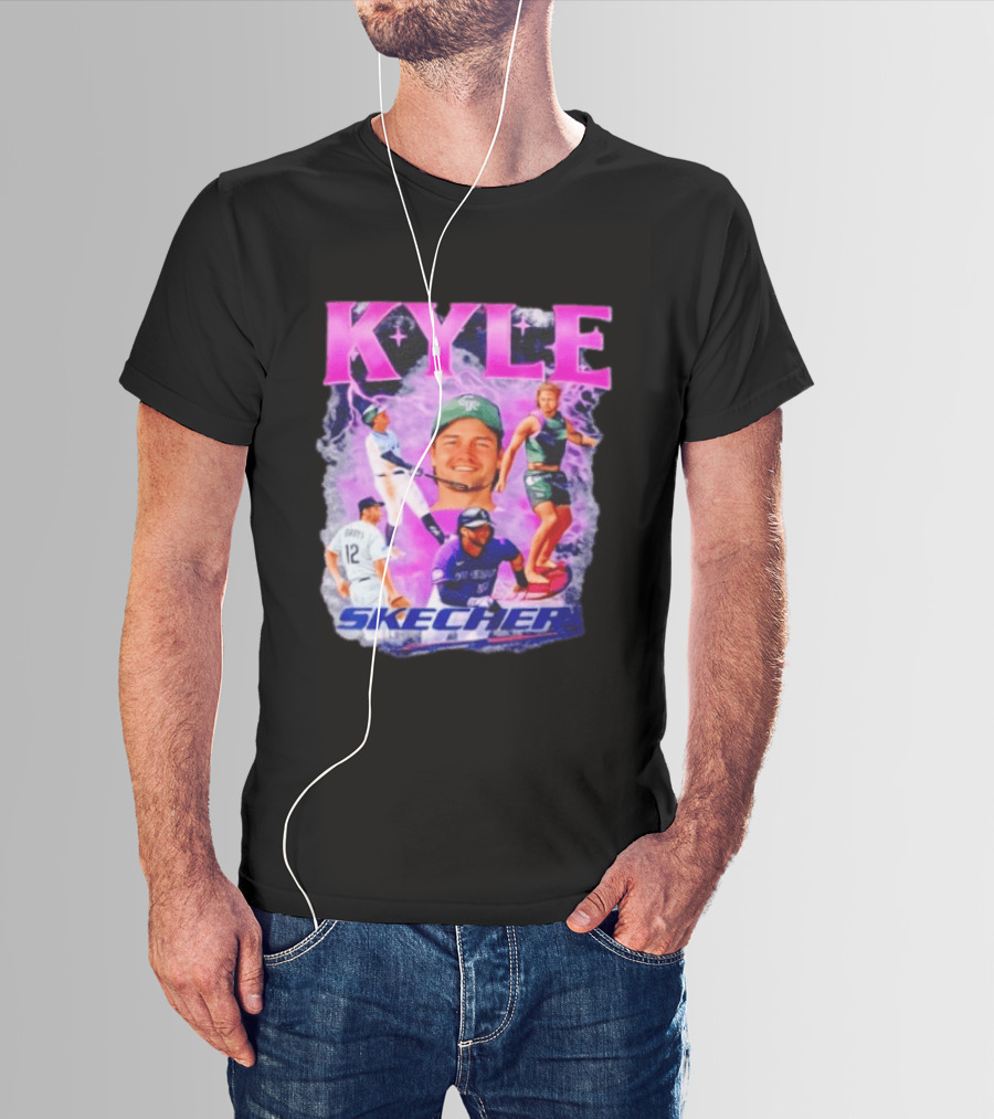 Kyle Groys Skecher Collage Baseball Dodgers > T-Shirt