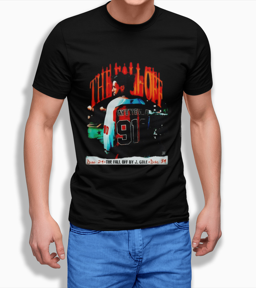 J Cole The Fall Off Fayetteville 910 Disc 29 Disc 34 T-Shirt