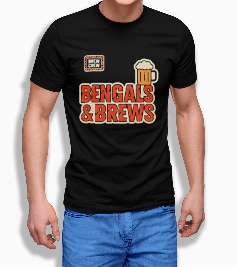 Bengals And Brews Brew Crew Beer T-Shirt
