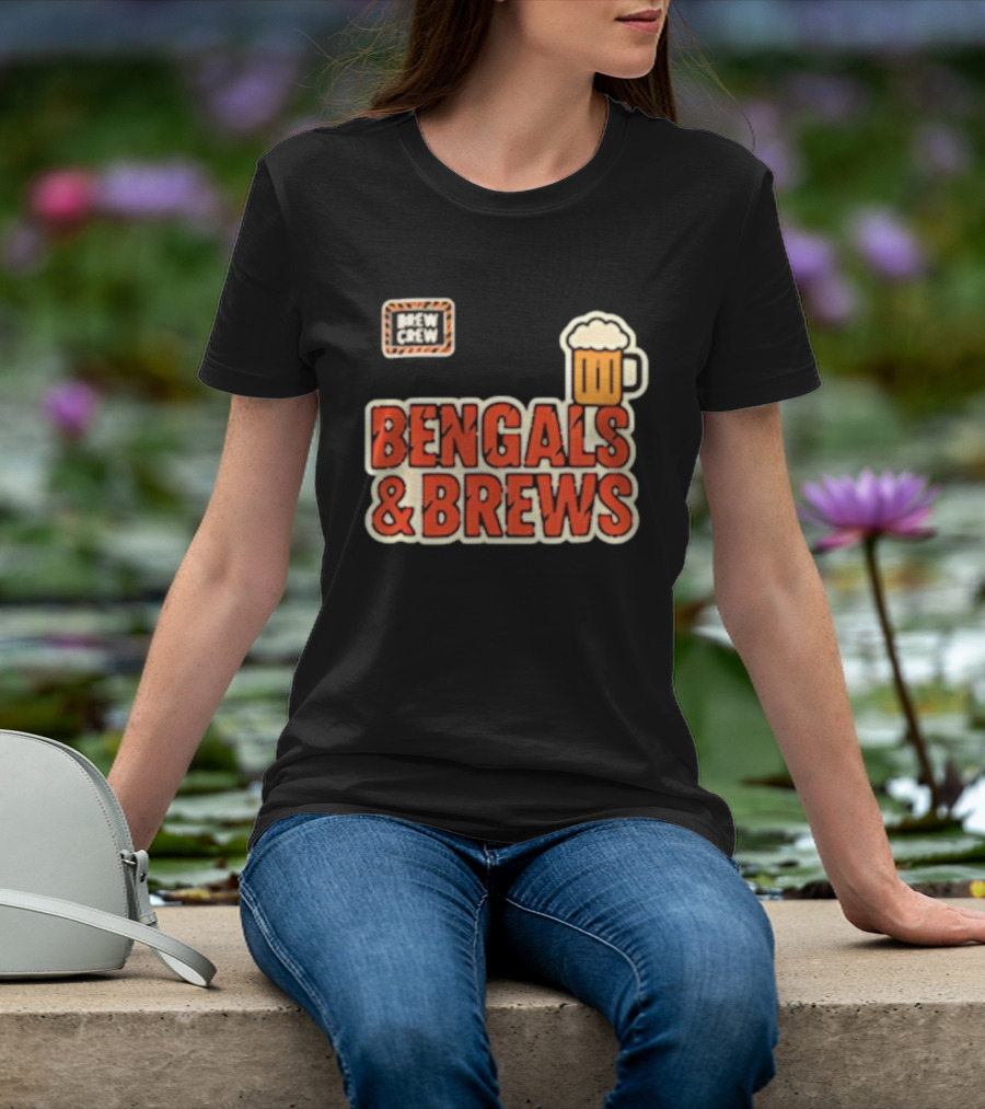 Bengals And Brews Brew Crew Beer T-Shirt