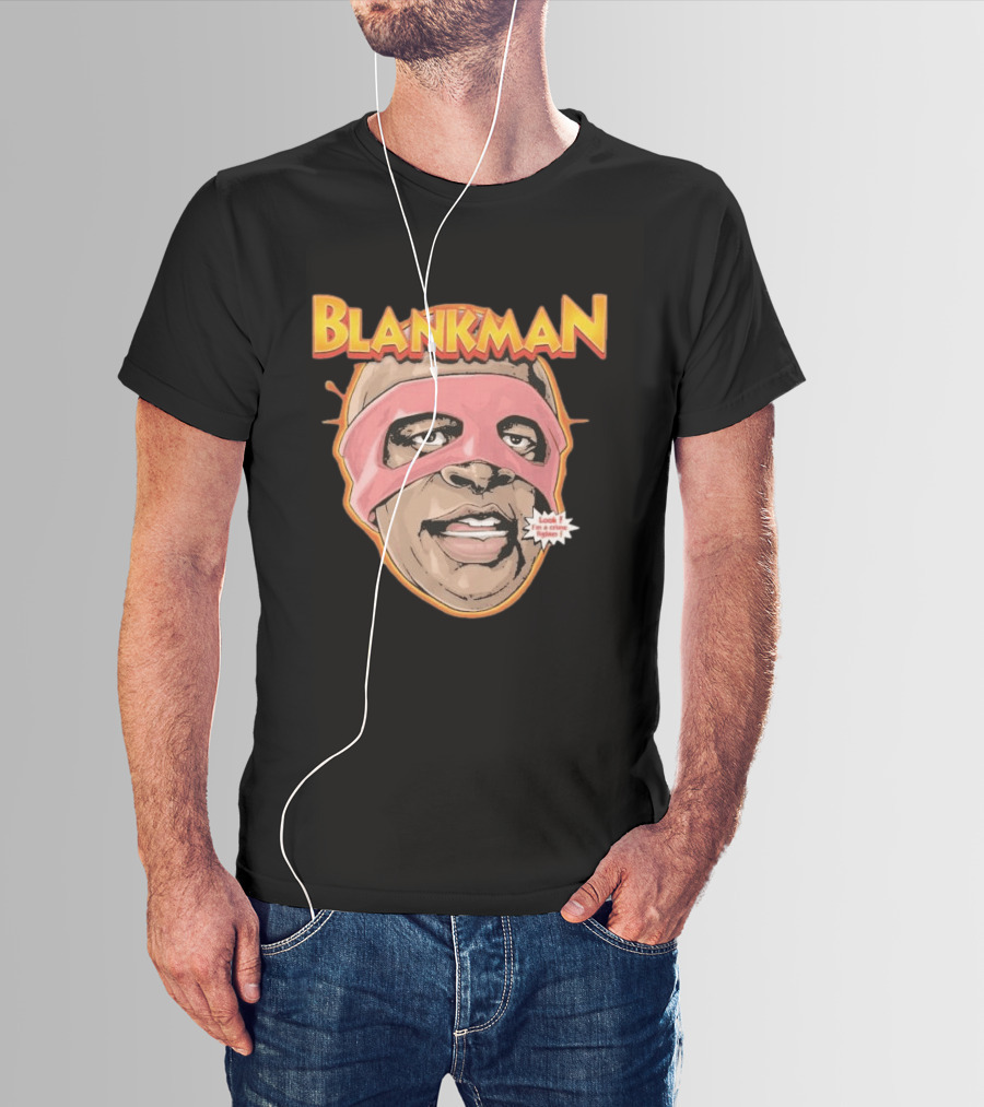 Blankman Look I'm A Crime Fighter Mask T-Shirt