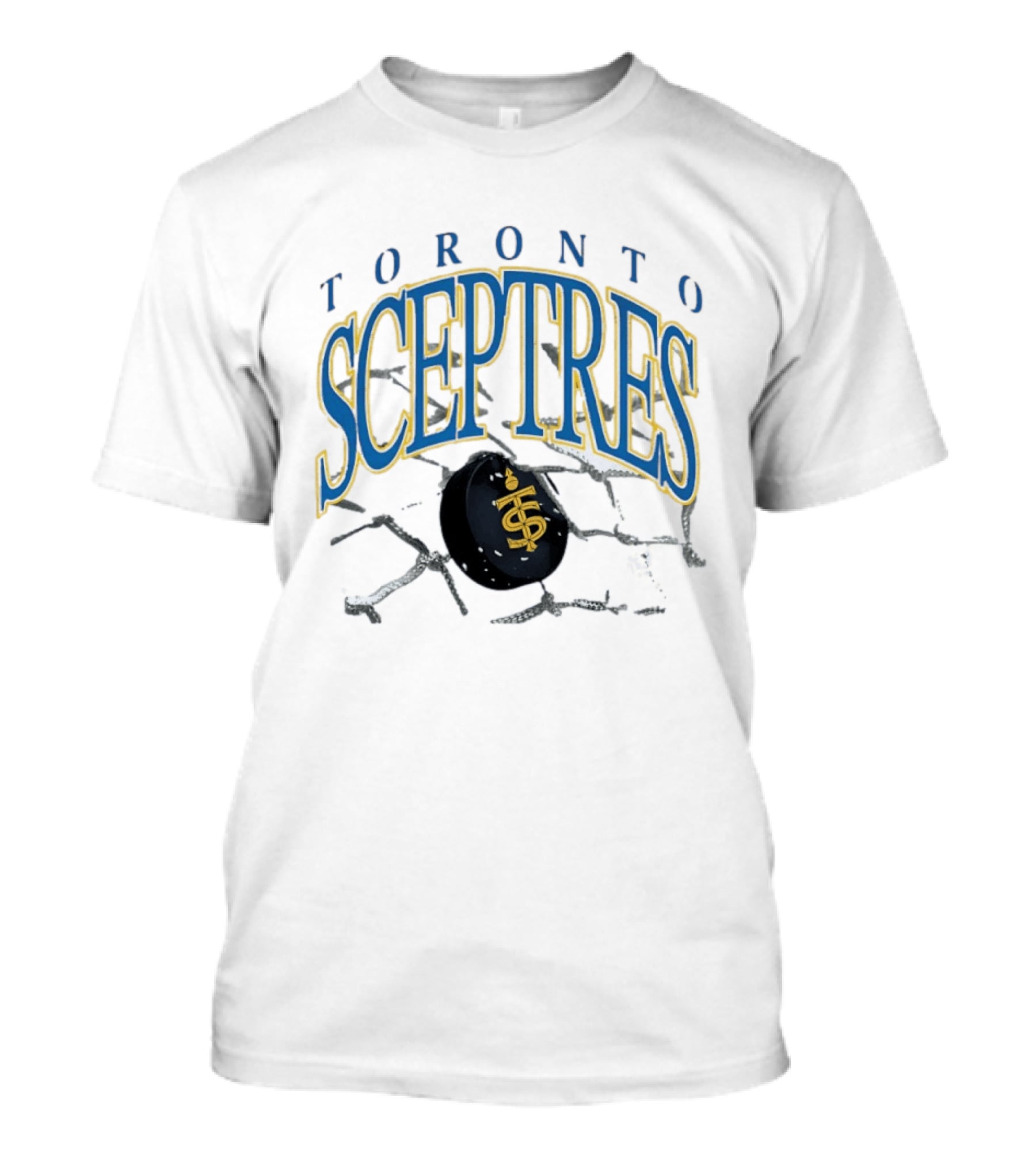 Toronto Sceptres Hockey Vintage Style With Hockey Puck And Chain T-Shirt