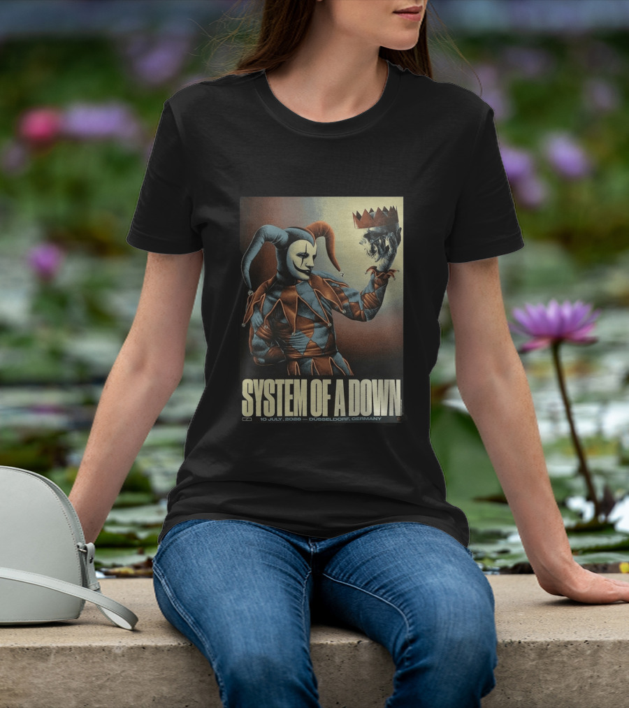 System Of A Down 2026 Düsseldorf Germany Pop Up Shop The Clown 10 July Open Air Park T-Shirt