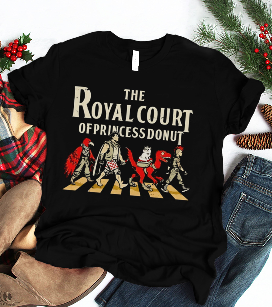 The Royal Court Of Princess Donut Abbey Road Dinosaur Parade T-Shirt