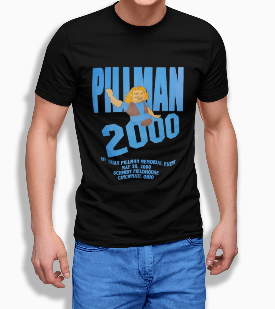 Pillman 2000 Brian Pillman Memorial Event May 25 Schmidt Fieldhouse Cincinnati Ohio T-Shirt