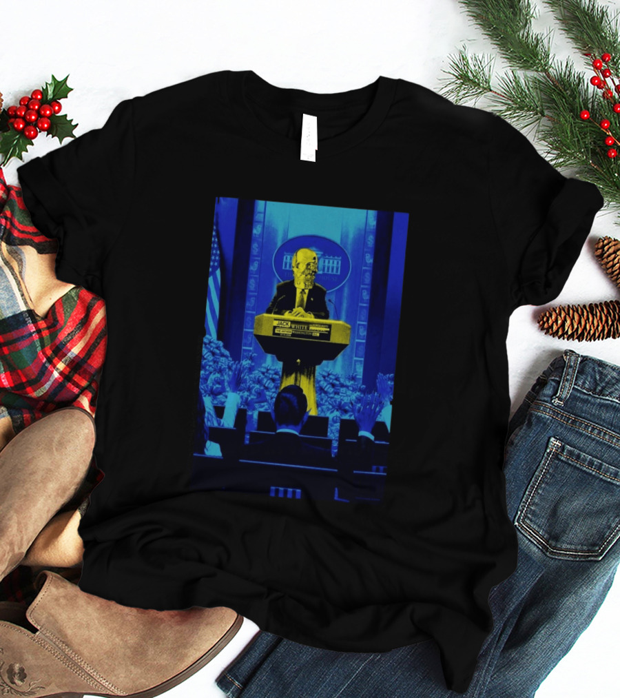 Jack White The Anthem Washington DC July 10 2026 Skeleton At Podium White House T-Shirt