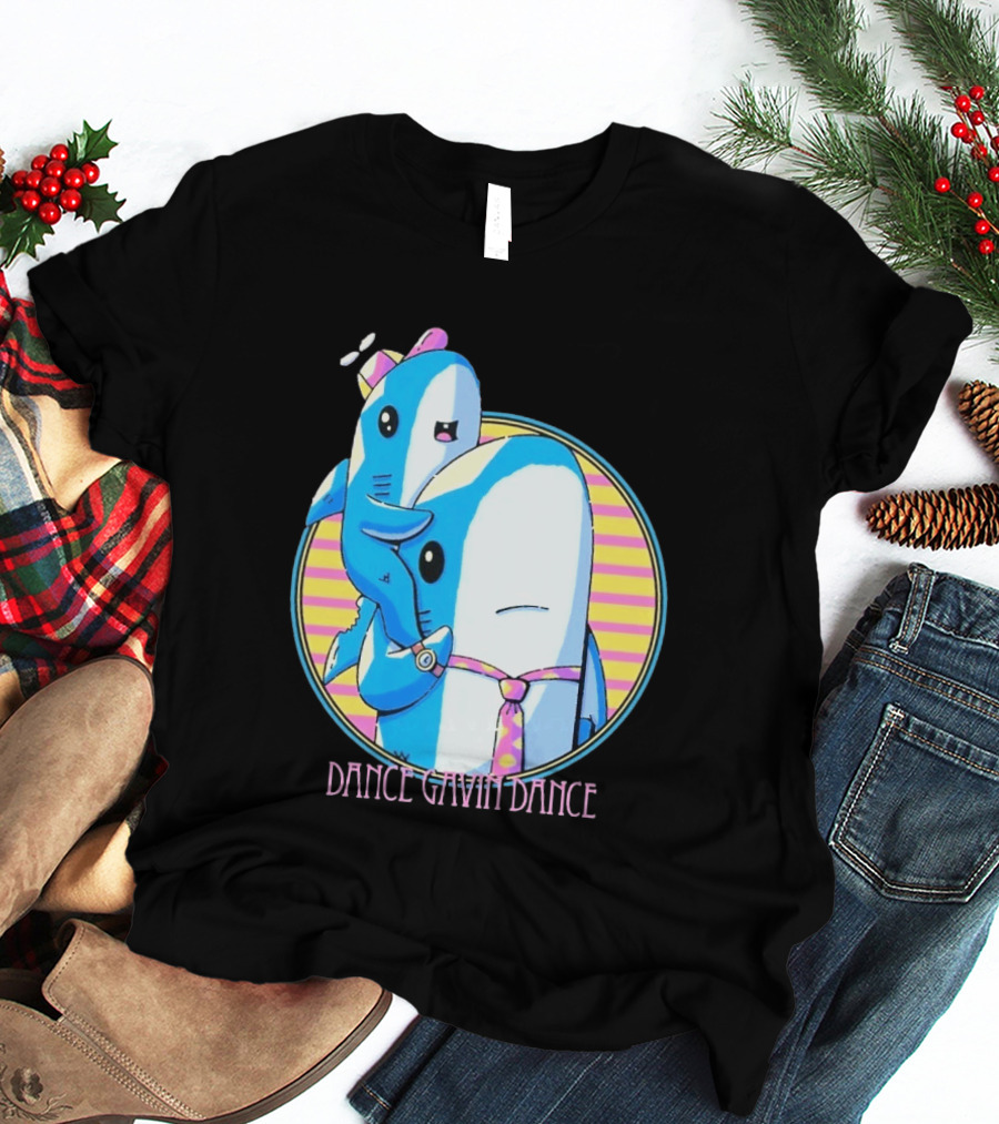Dance Gavin Dance Shark Dad Cute Cartoon Marine Life Duo T-Shirt