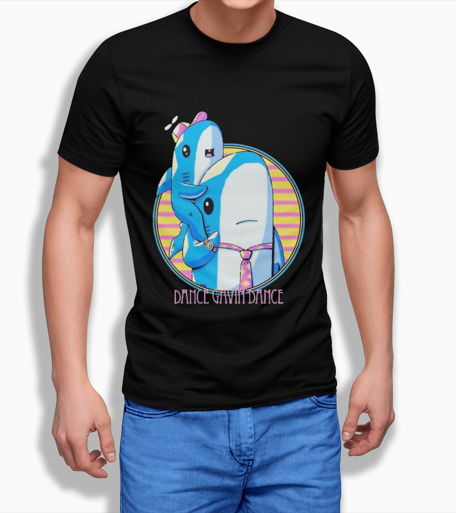Dance Gavin Dance Shark Dad Cute Cartoon Marine Life Duo T-Shirt