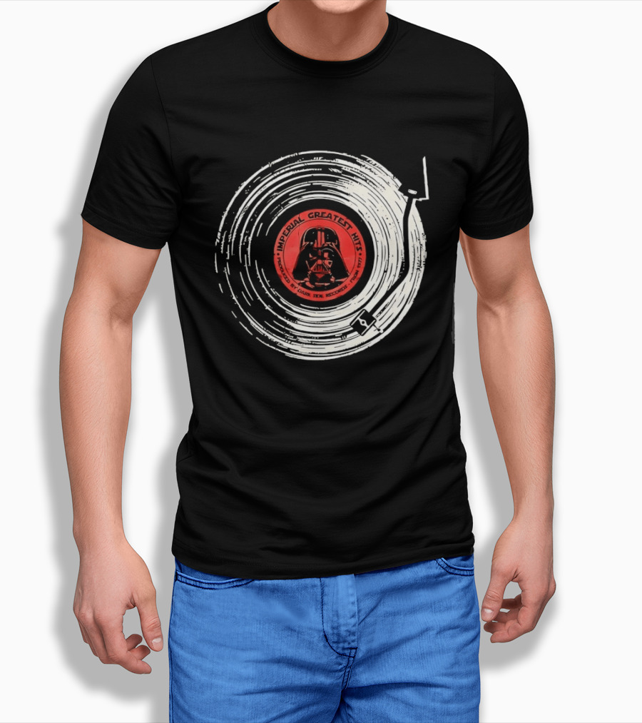 Darth Vader Imperial Greatest Hits Vinyl Record Star Wars Dark Side Records T-Shirt