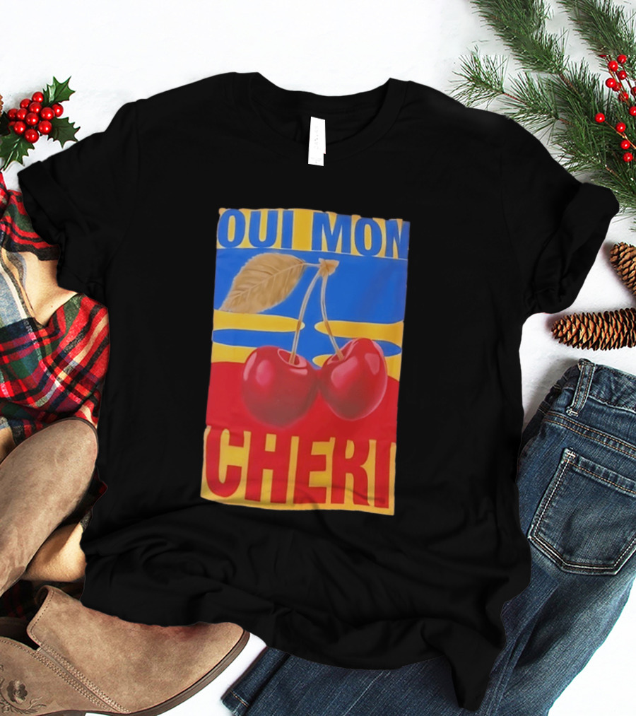 Oui Mon Cheri Cherry French Fruit T-Shirt