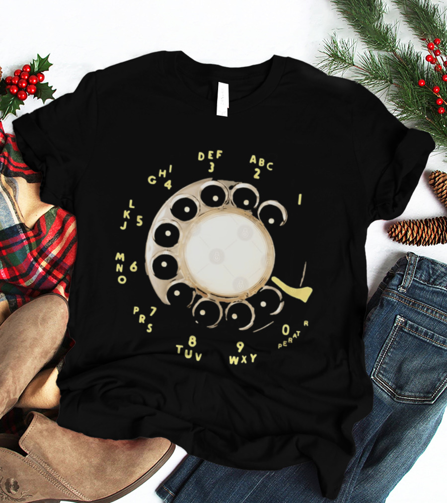 Rotary Telephone Dial ABC 1 2 3 T-Shirt