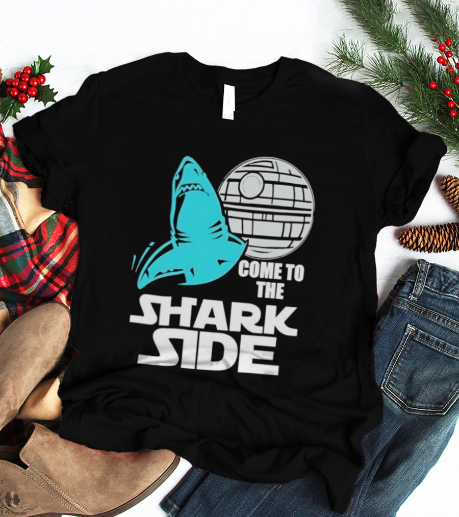 Come To The Shark Side With Death Star T-Shirt