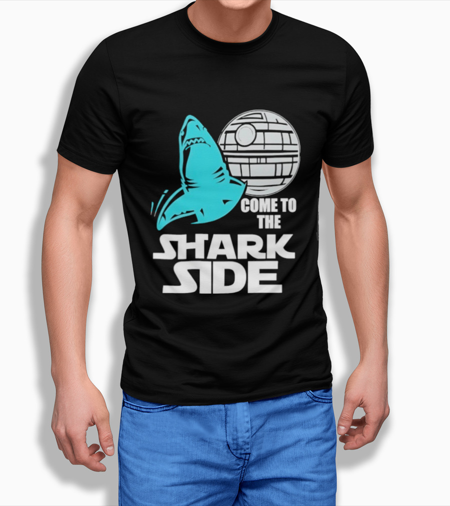 Come To The Shark Side With Death Star T-Shirt