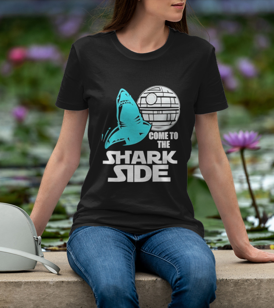 Come To The Shark Side With Death Star T-Shirt