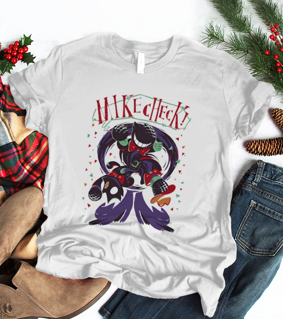 Mike Check Bendy And The Ink Machine Character Spinning Ink Splash T-Shirt