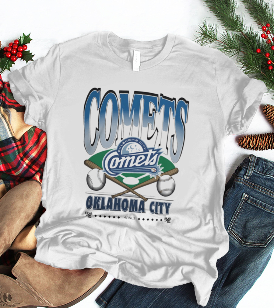 Oklahoma City Comets Baseball Team Sports Fan Gear T-Shirt