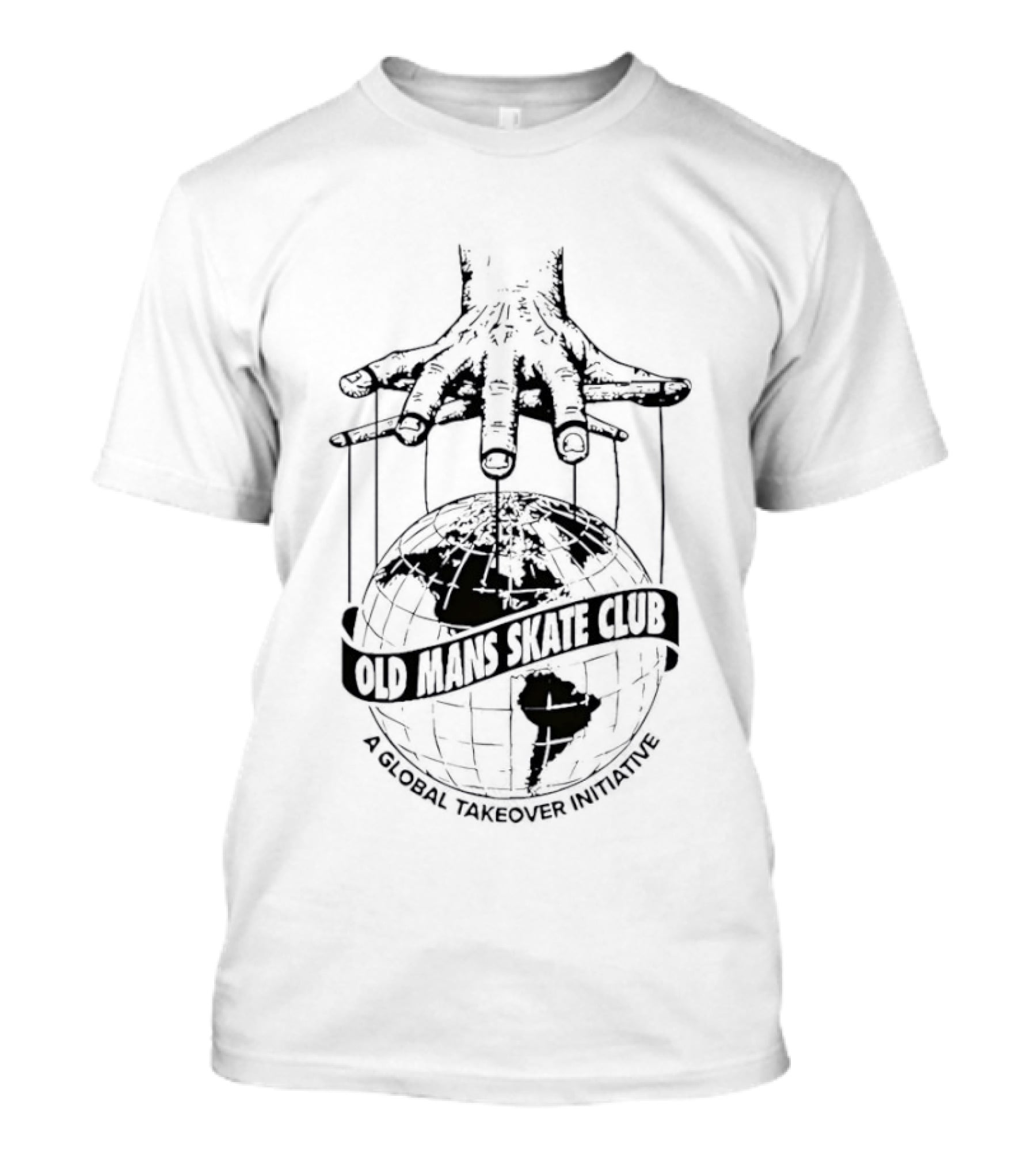 Old Mans Skate Club Global Takeover Puppet Globe T-Shirt