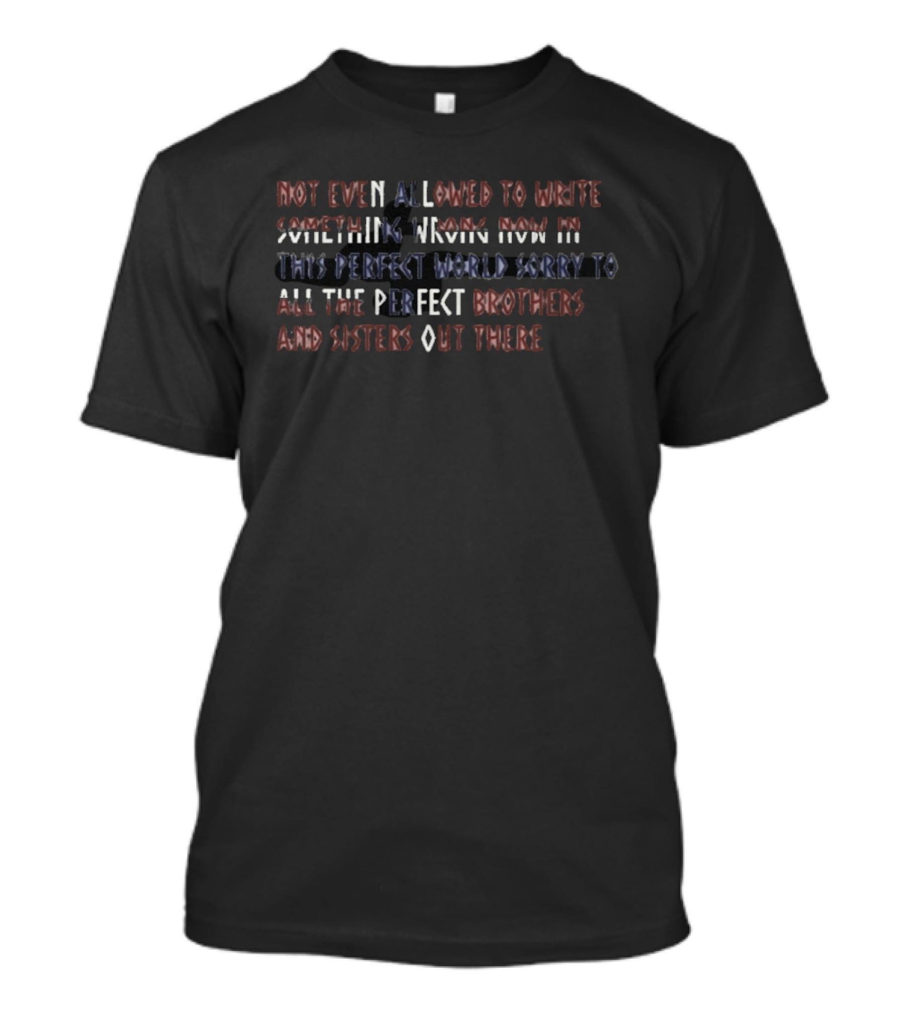 Not Even Allowed To Write Something Wrong Now In This Perfect World Sorry To All The Perfect Brothers And Sisters Out There T-Shirt