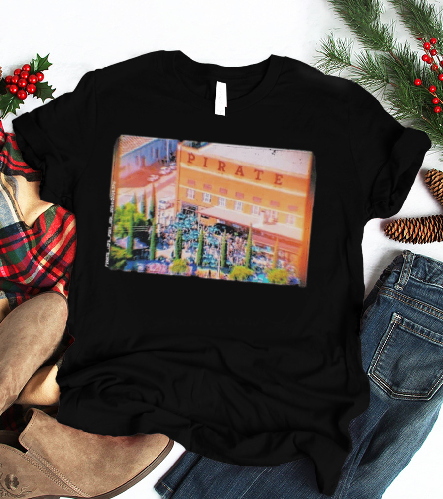 Pirate Life Brewery Port Adelaide Scene With Building And Crowd T-Shirt