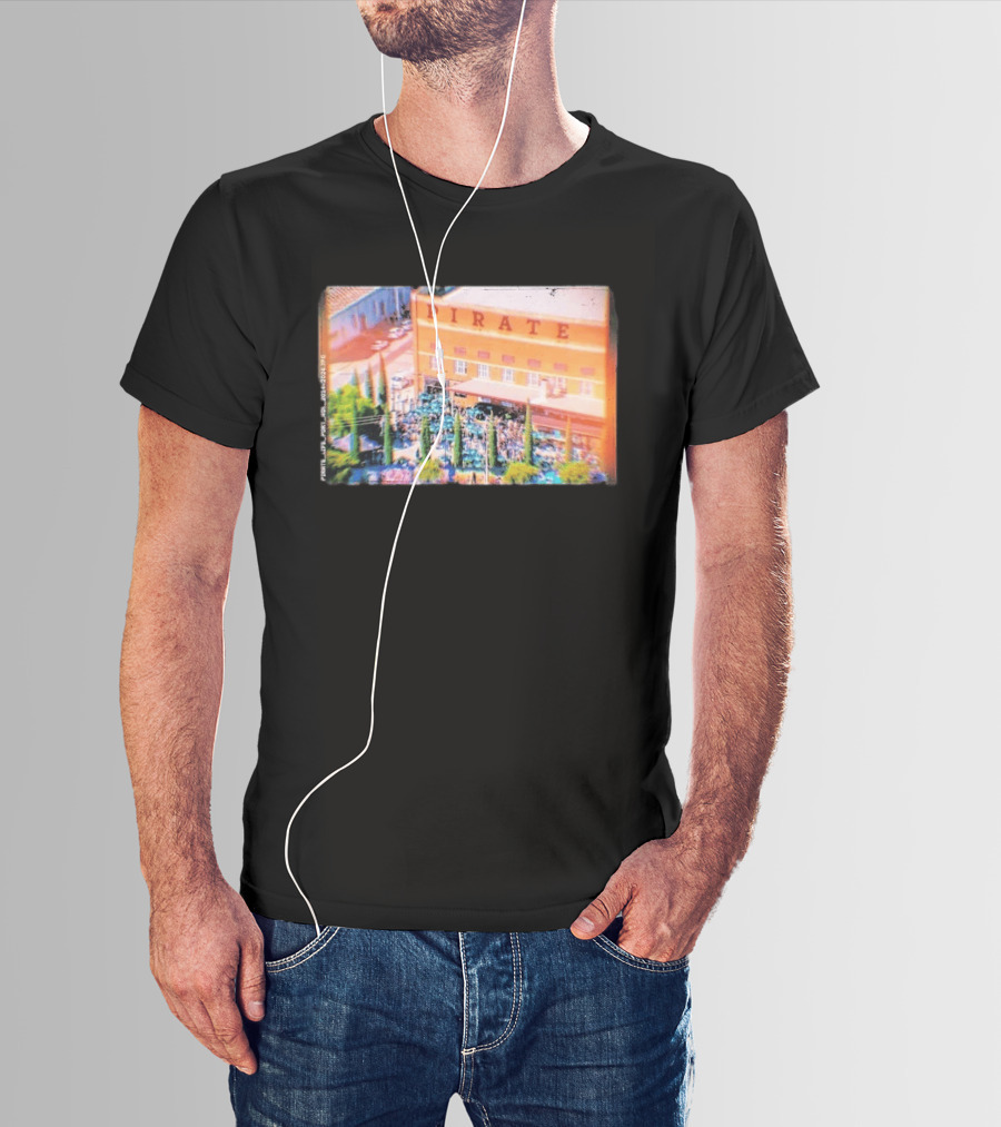 Pirate Life Brewery Port Adelaide Scene With Building And Crowd T-Shirt