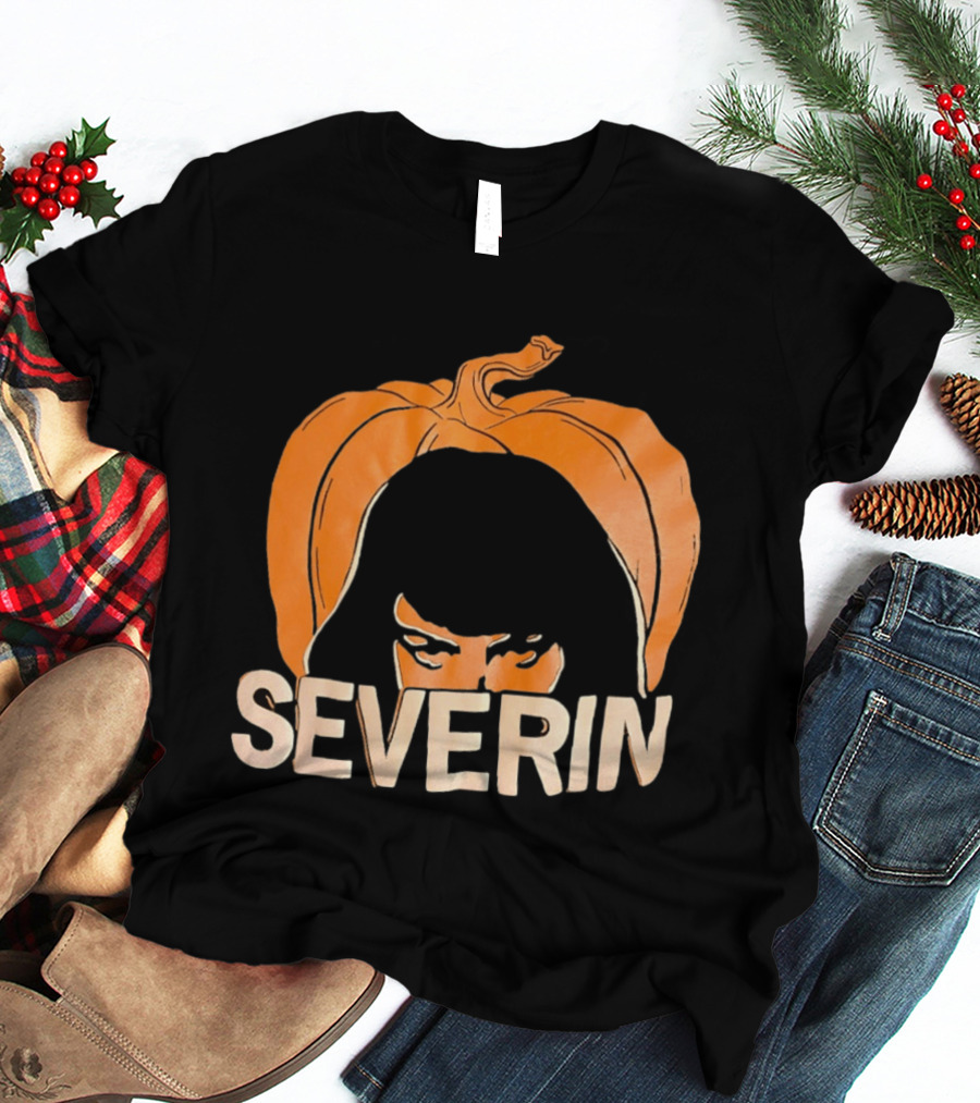 Severin Pumpkin Halloween Horror Mask T-Shirt