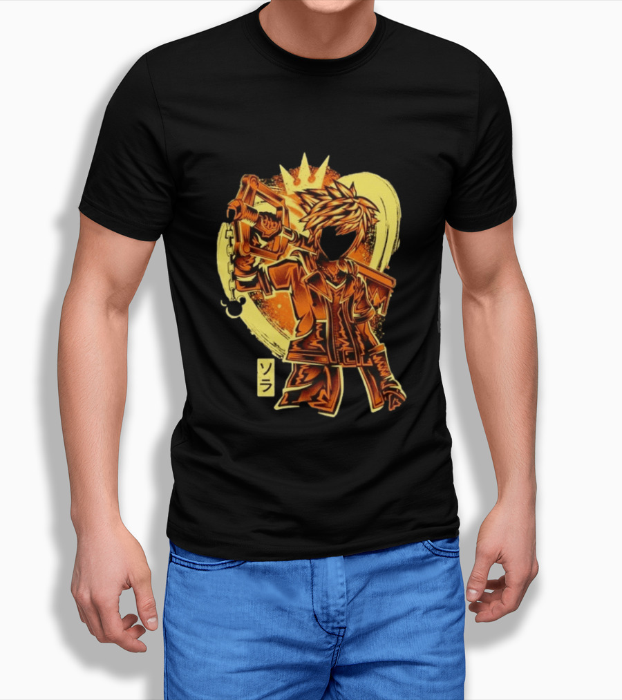 Sora Kingdom Hearts Keyblade Japanese T-Shirt