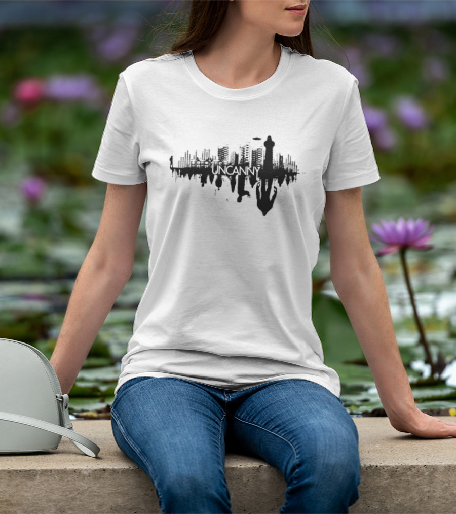 Uncanny City Silhouette Cityscape Urban Skyline T-Shirt