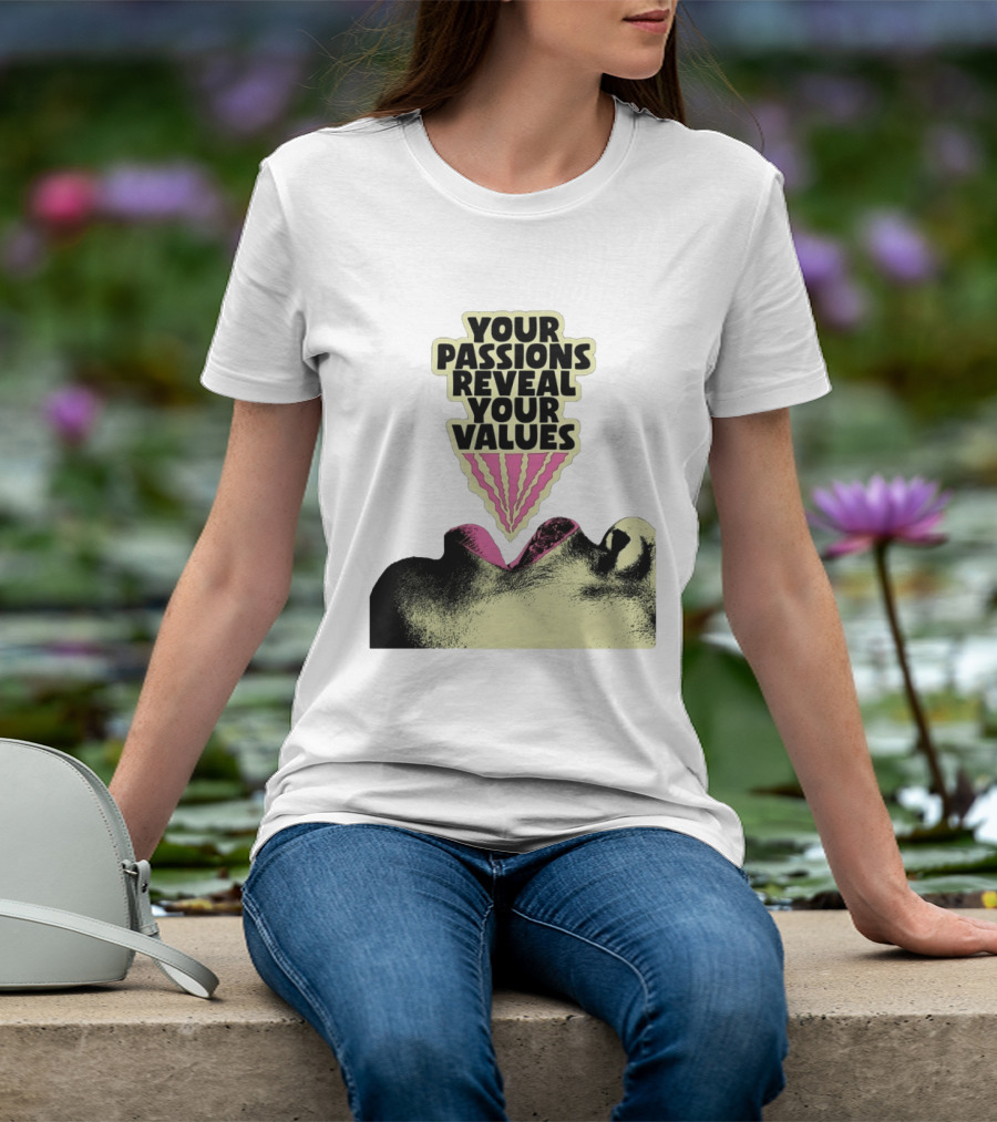 Your Passions Reveal Your Values Retro Pop T-Shirt