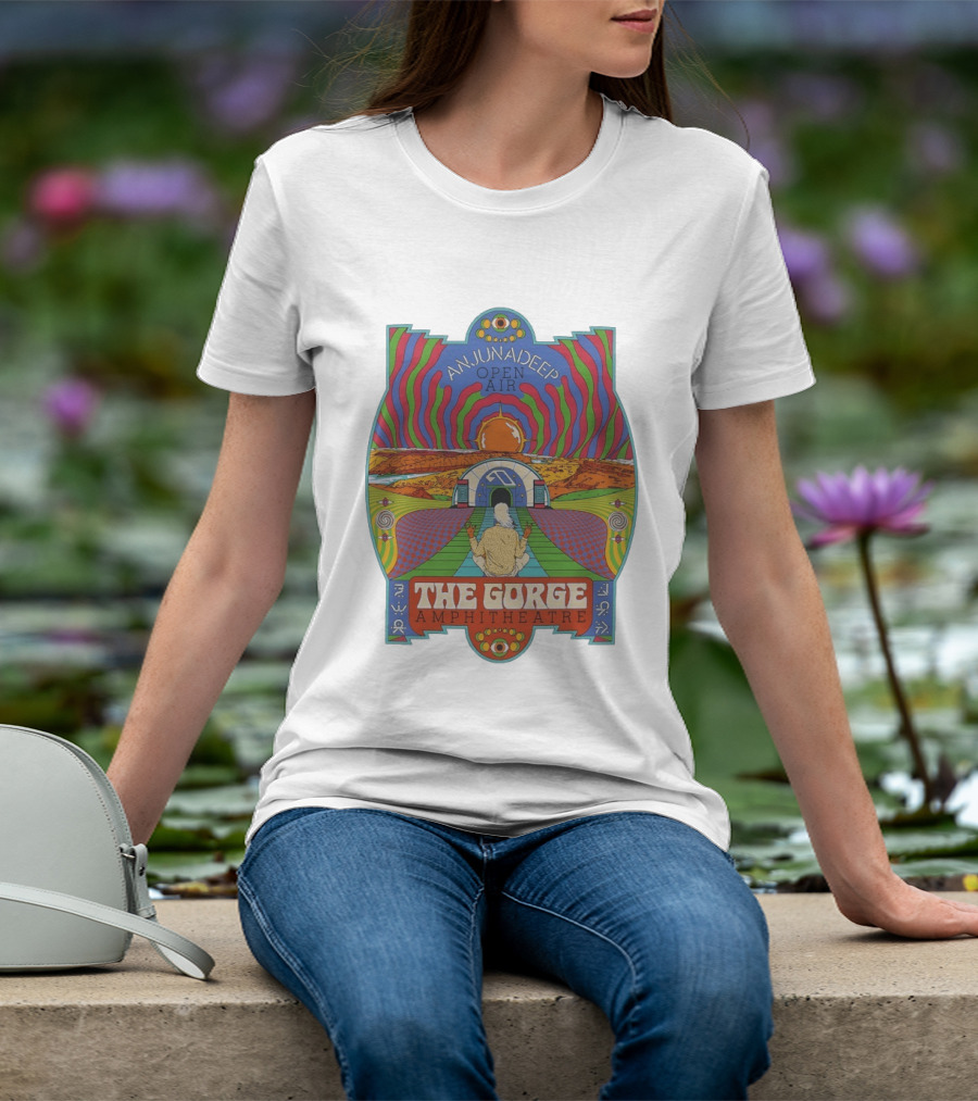 Anjunadeep Open Air The Gorge Amphitheatre Psychedelic Landscape T-Shirt