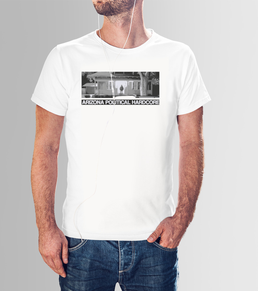 Arizona Political Hardcore House Black And White T-Shirt