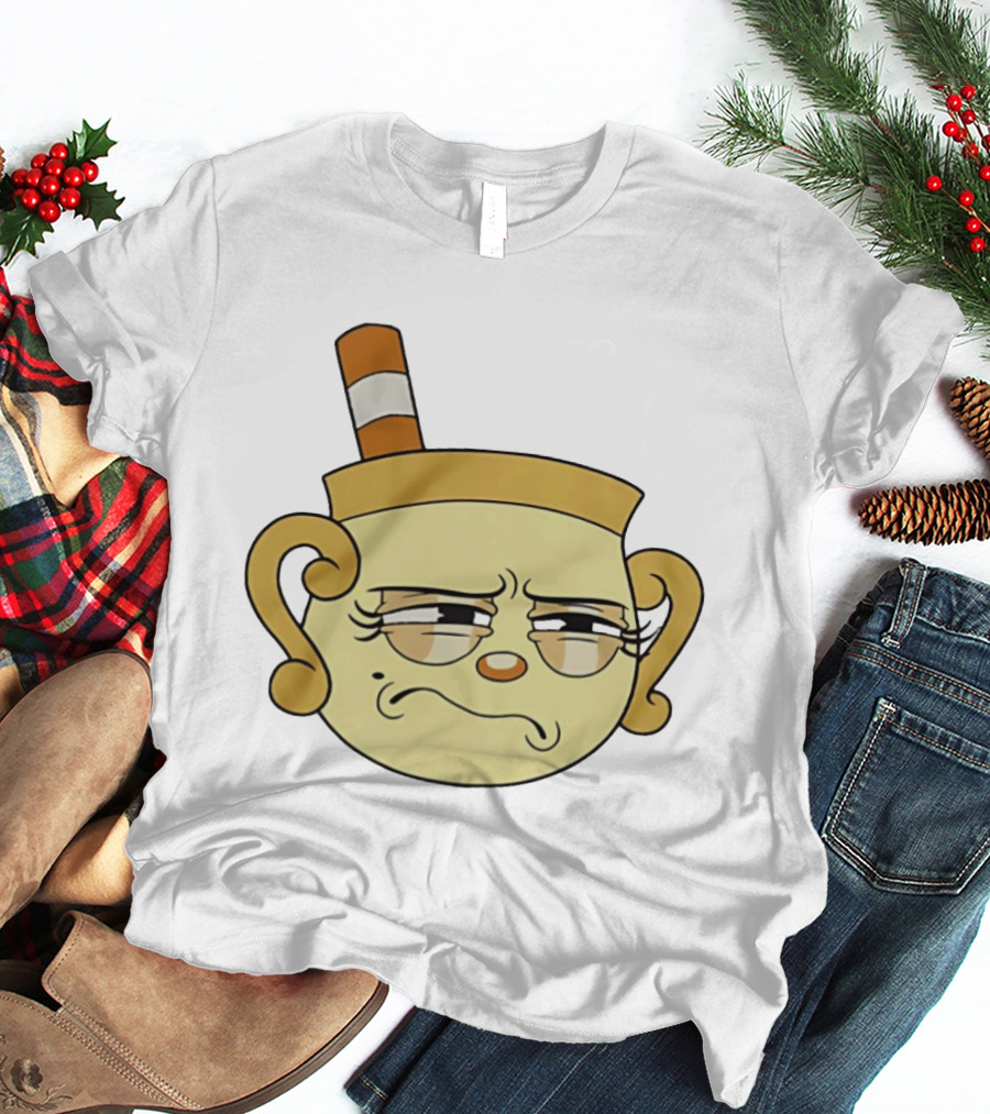 Cuphead Man Grumpy Face T-Shirt