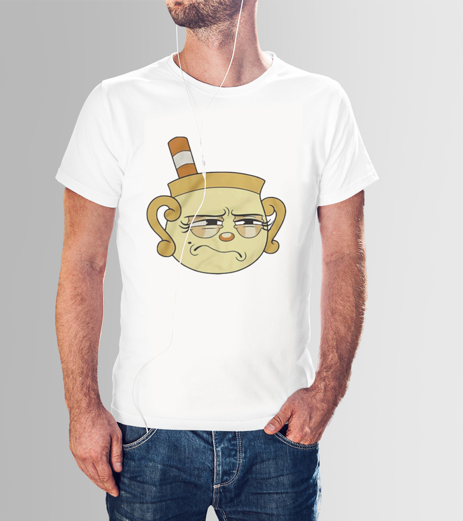 Cuphead Man Grumpy Face T-Shirt