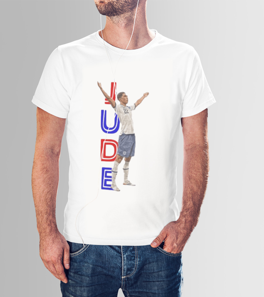 Jude Bellingham No 22 England National Football Team Victory Celebration T-Shirt