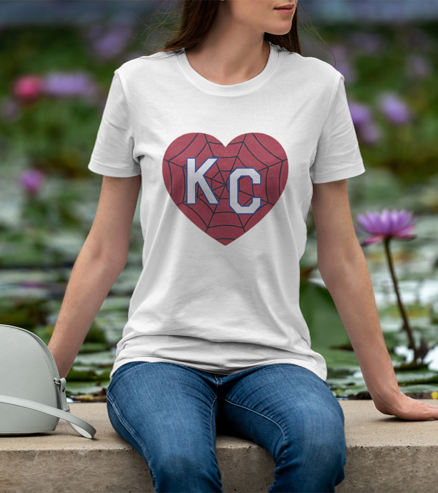 KC Heart Spiderweb T-Shirt