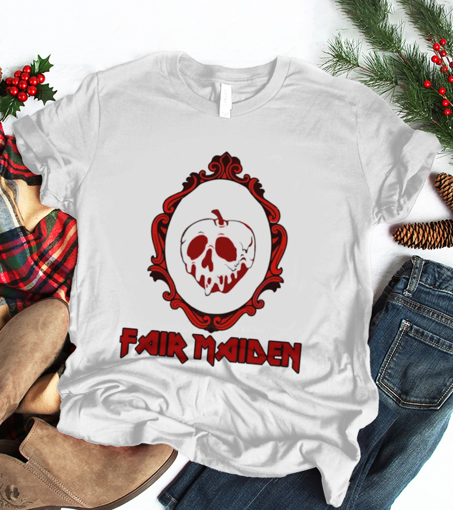 Fair Maiden Poison Apple Mirror Snow White Classic Tale T-Shirt