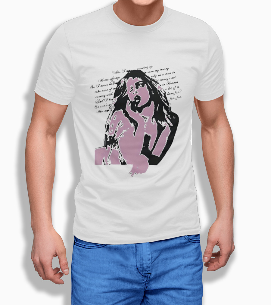 Madonna Material Girl Lyrics 80s Pop T-Shirt
