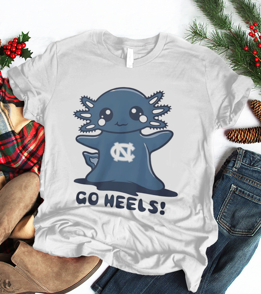 North Carolina Tar Heels Axolotl Go Heels T-Shirt
